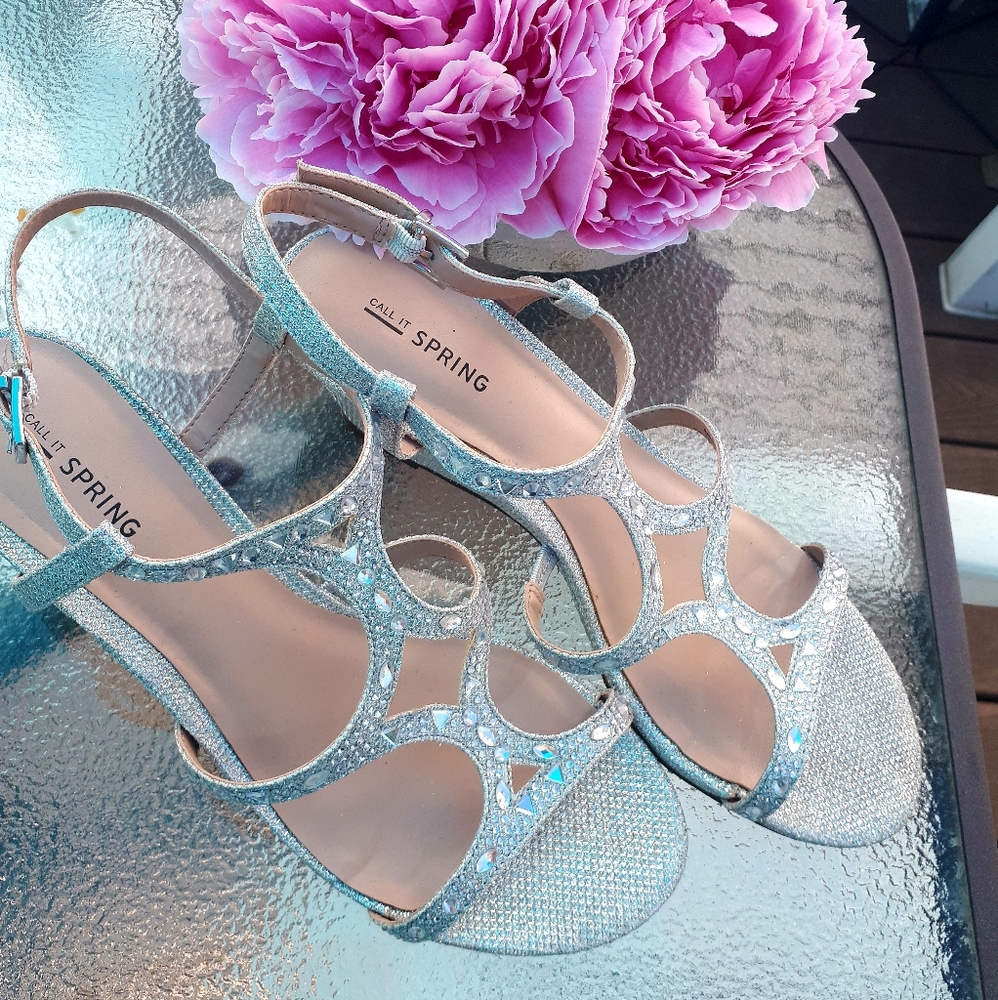 Women's Silver Wedges